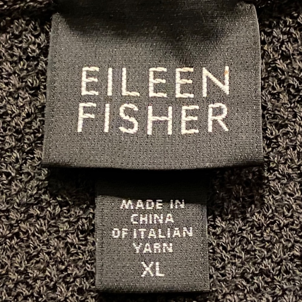 Eileen Fisher Italian Wool Cardigan Sweater - Picture 3 of 4
